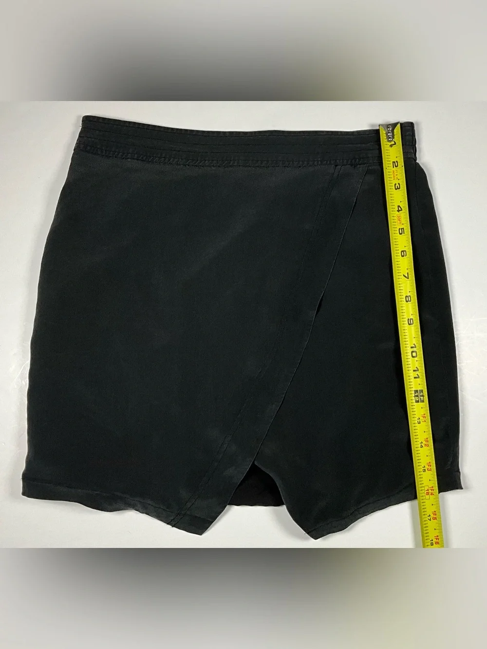 Madewell‎ Silk Parkway Mini Skirt Black Size Medium